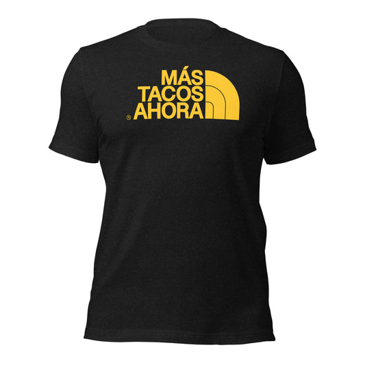 “Mas Tacos Ahora” Yellow Logo Unisex Tee