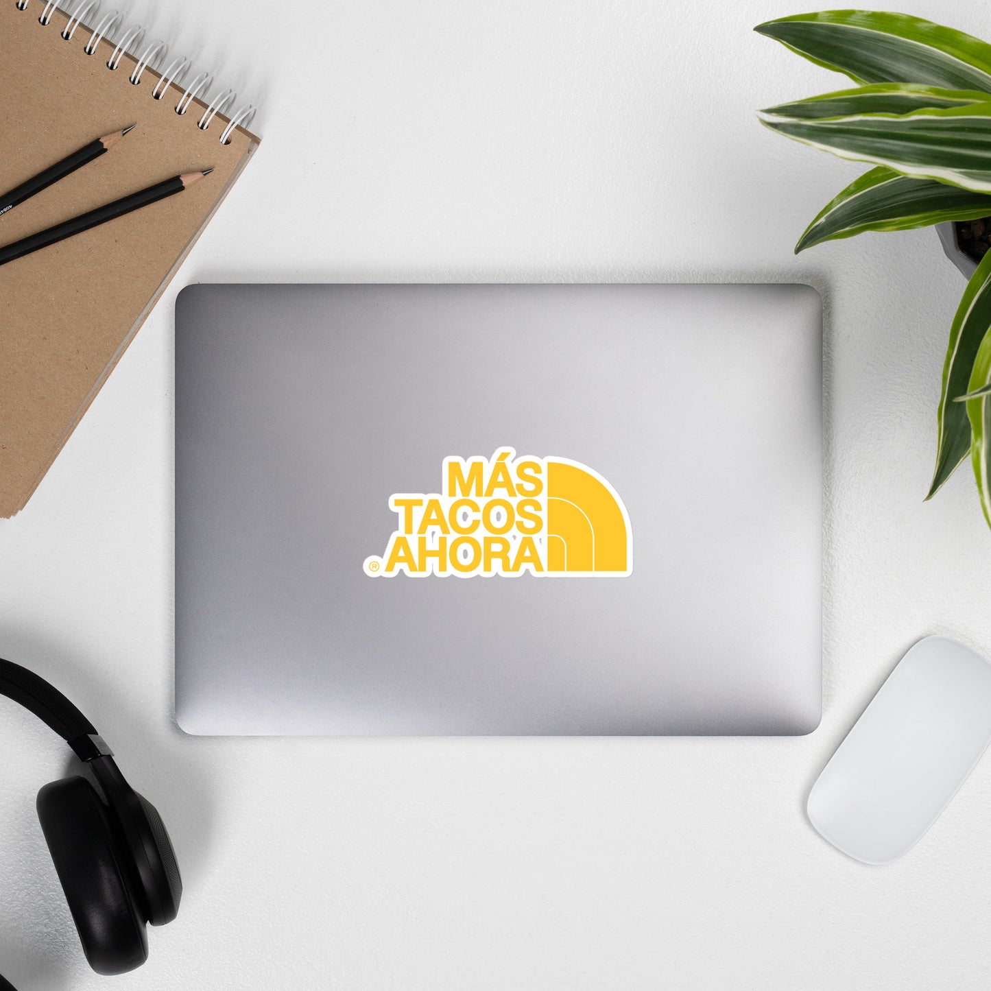 "Mas Tacos Ahora" Yellow Logo 5 inch Sticker