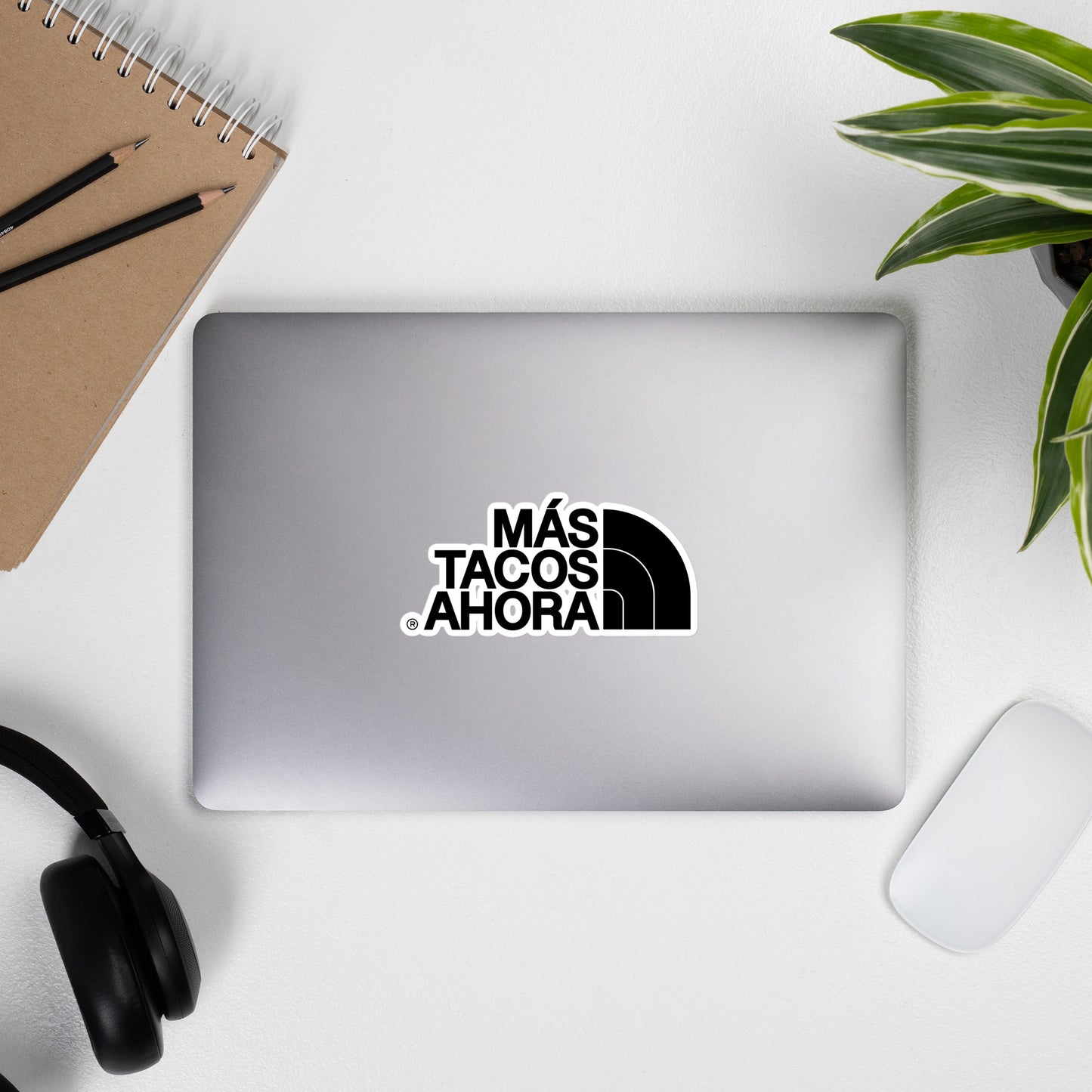 "Mas Tacos Ahora" Black Logo 5 Inch  Sticker