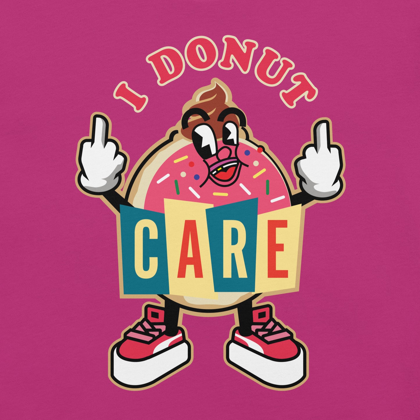 "I Donut Care" Strawberry Unisex Tee