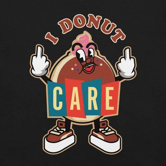 "I Donut Care" Chocolate Unisex Tee