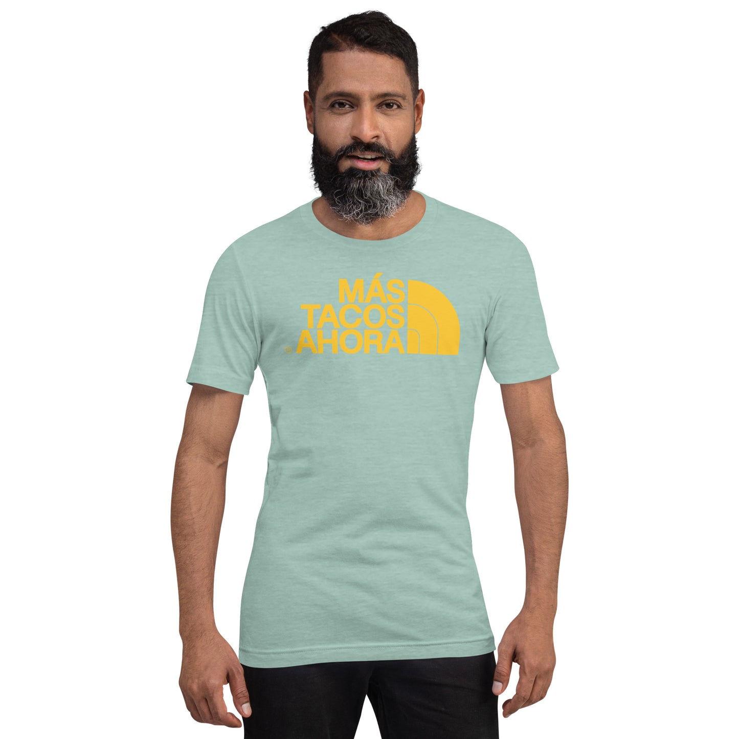 "Mas Tacos Ahora" Yellow Logo Unisex Tee