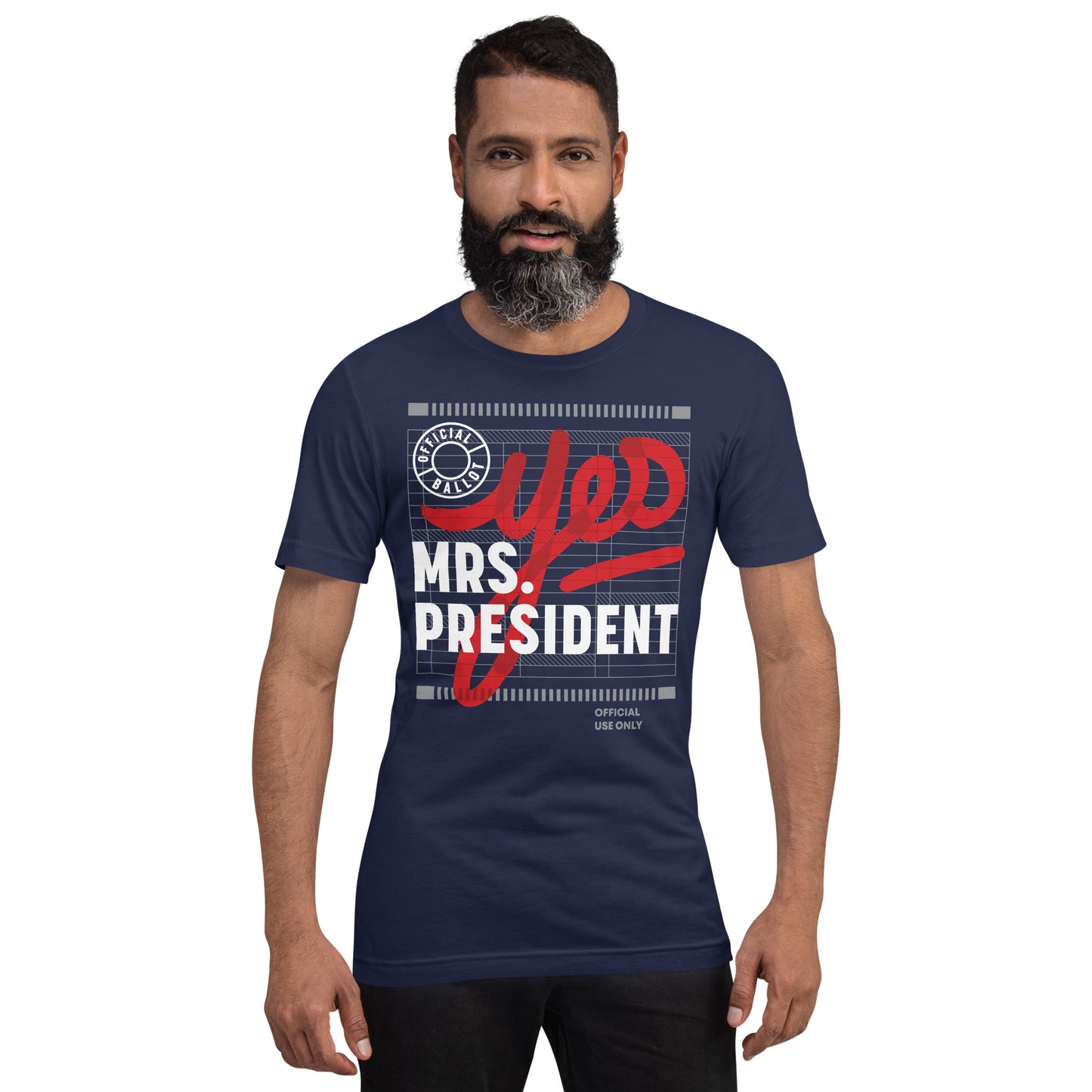 "Yes Mrs President" Navy Unisex Tee