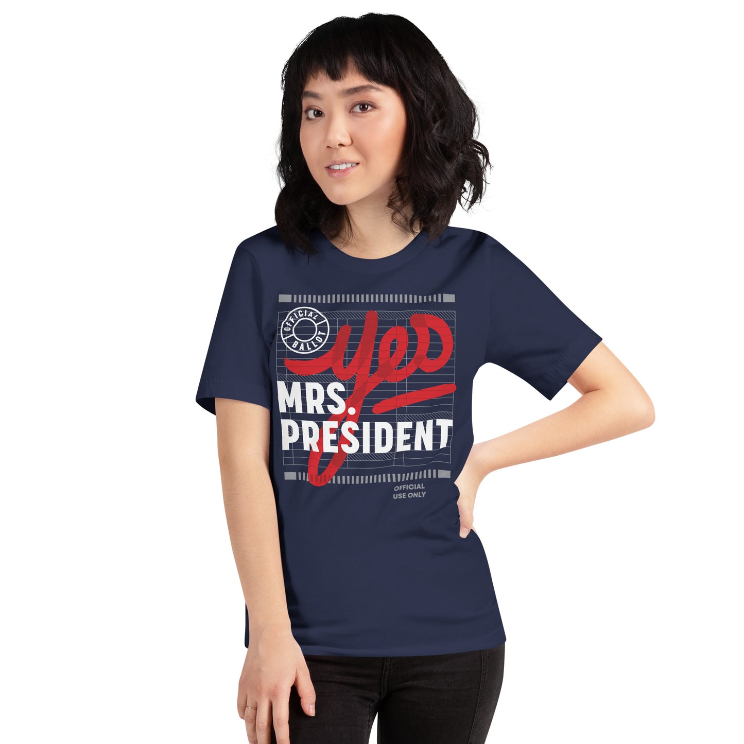 "Yes Mrs President" Navy Unisex Tee