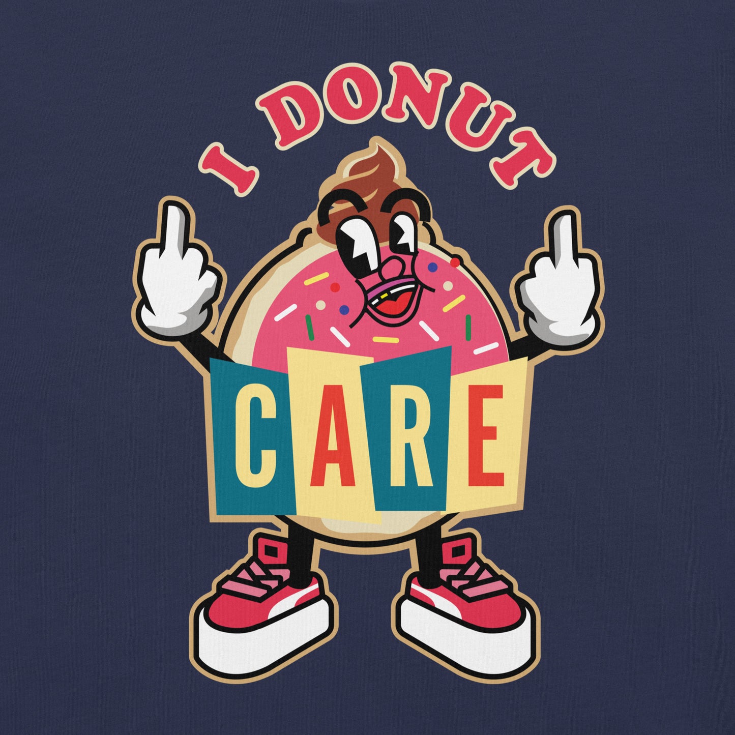 "I Donut Care" Strawberry Unisex Tee