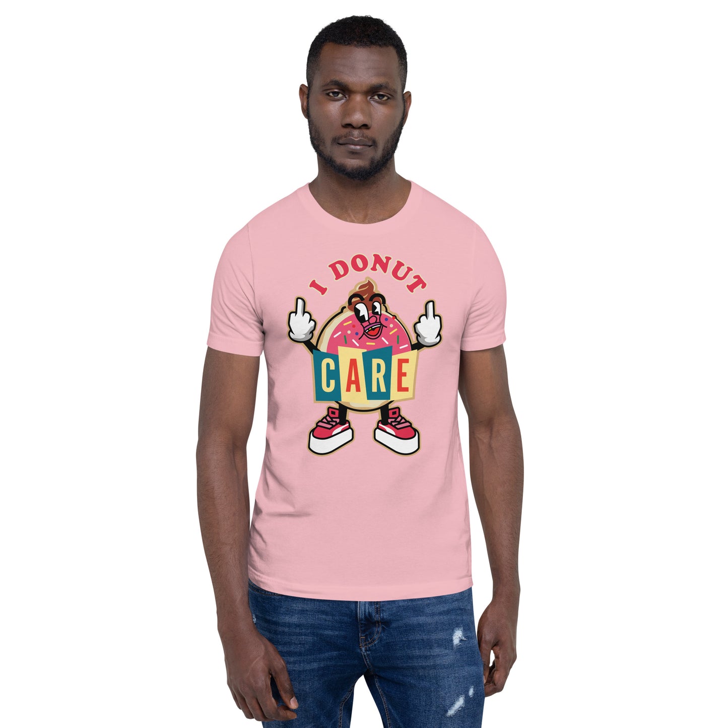 "I Donut Care" Strawberry Unisex Tee