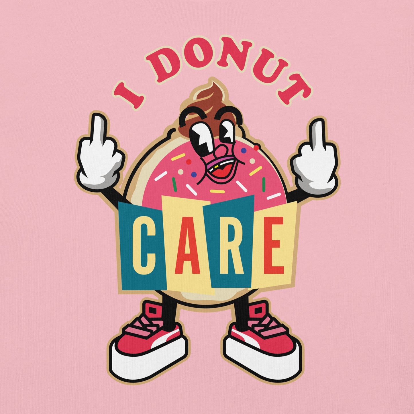 "I Donut Care" Strawberry Unisex Tee