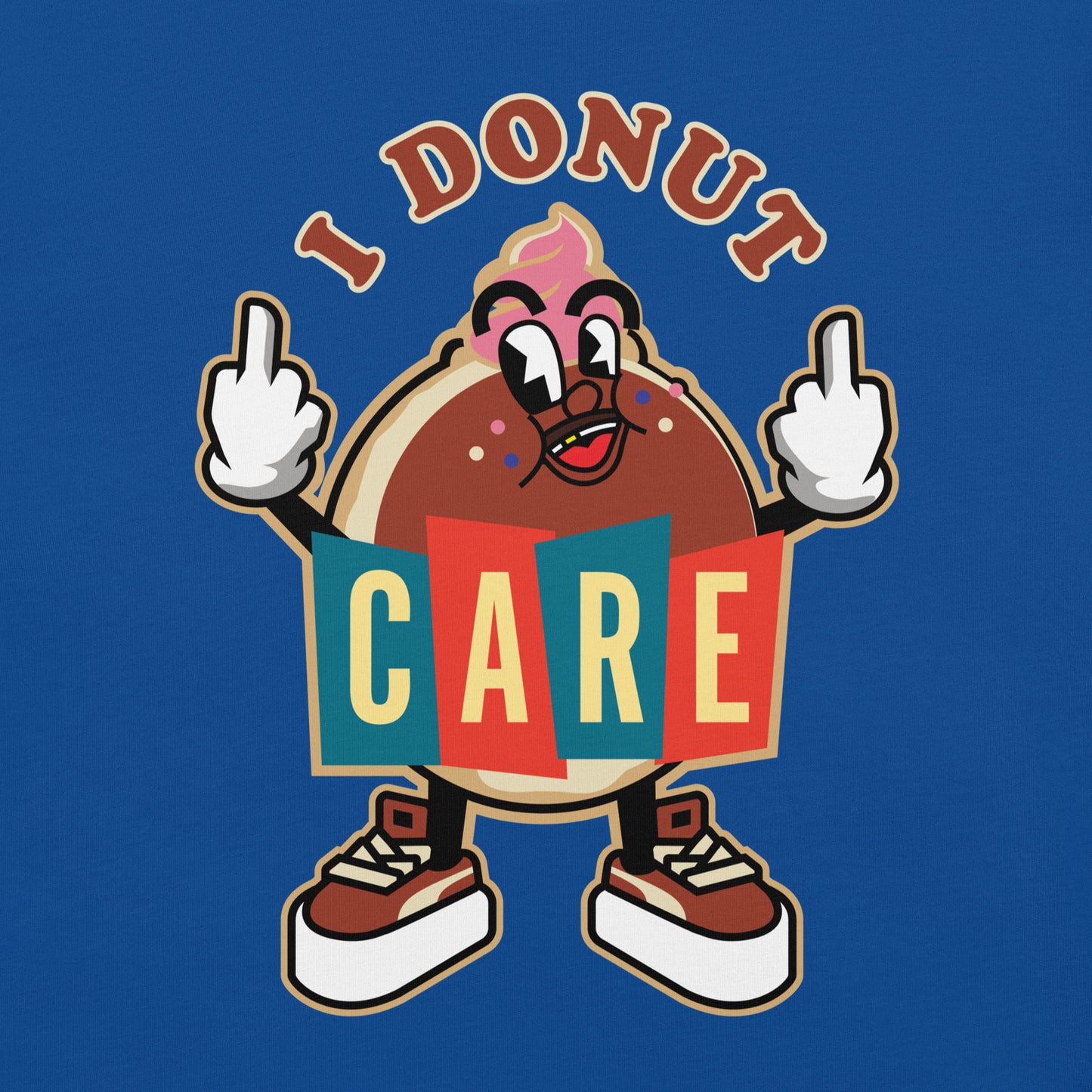 "I Donut Care" Chocolate Unisex Tee