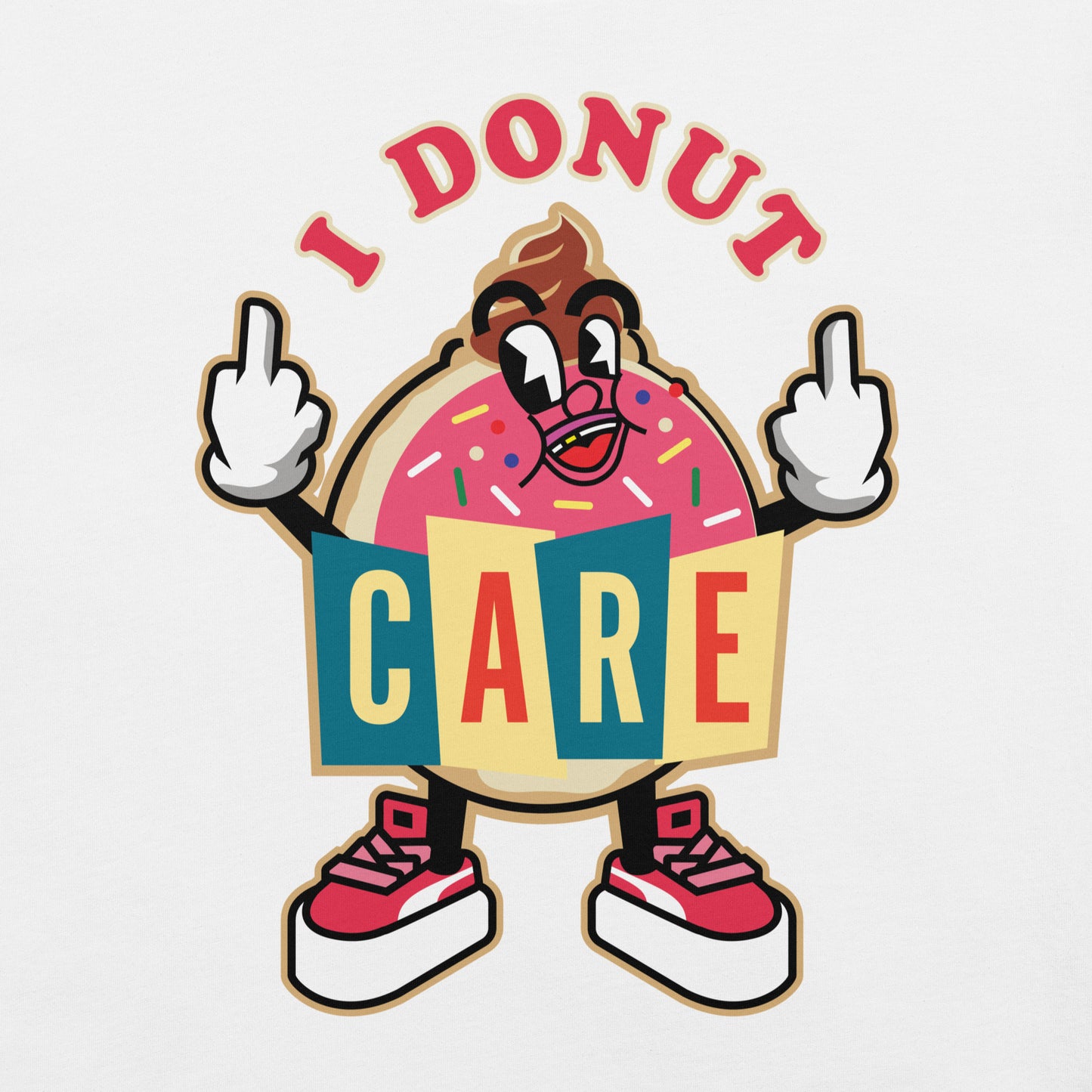 "I Donut Care" Strawberry Unisex Tee