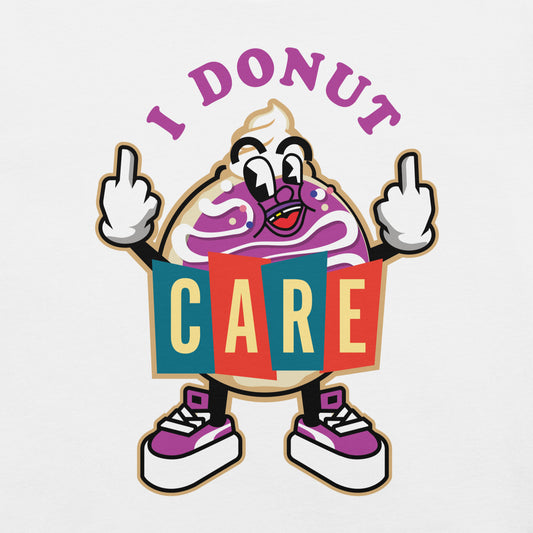 "I Donut Care" Purple Unisex Tee